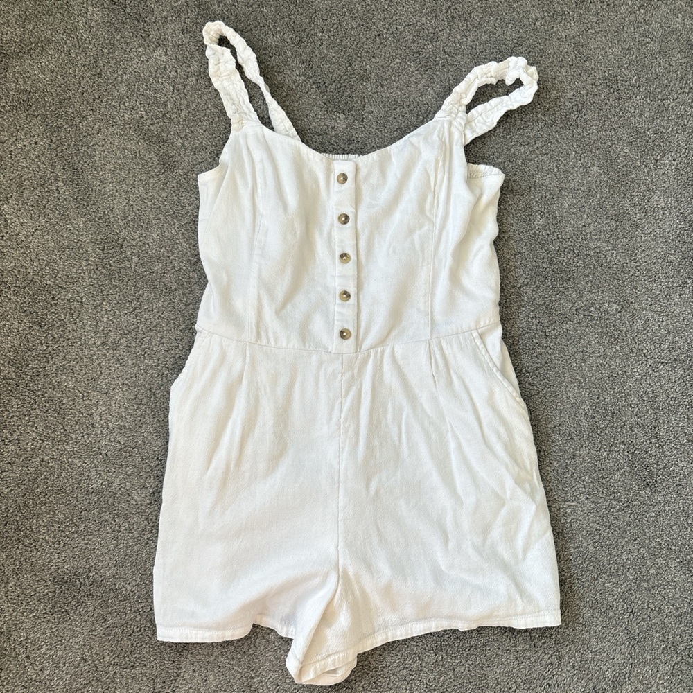 Hollister White Romper